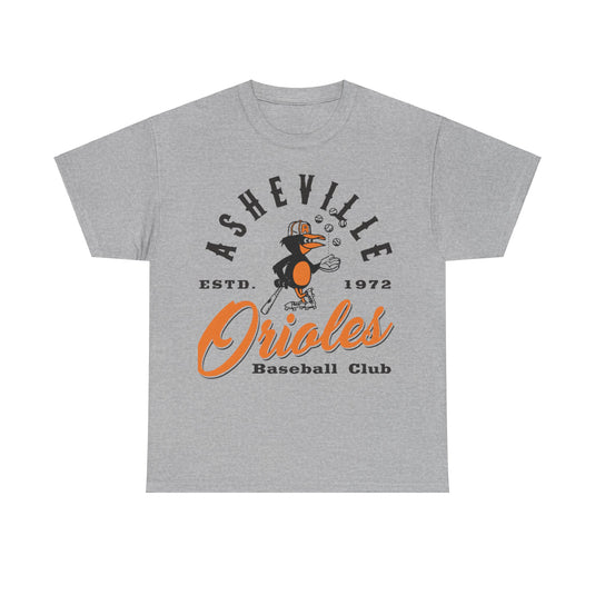 Asheville Orioles Nostalgic Retro Baseball T-shirt