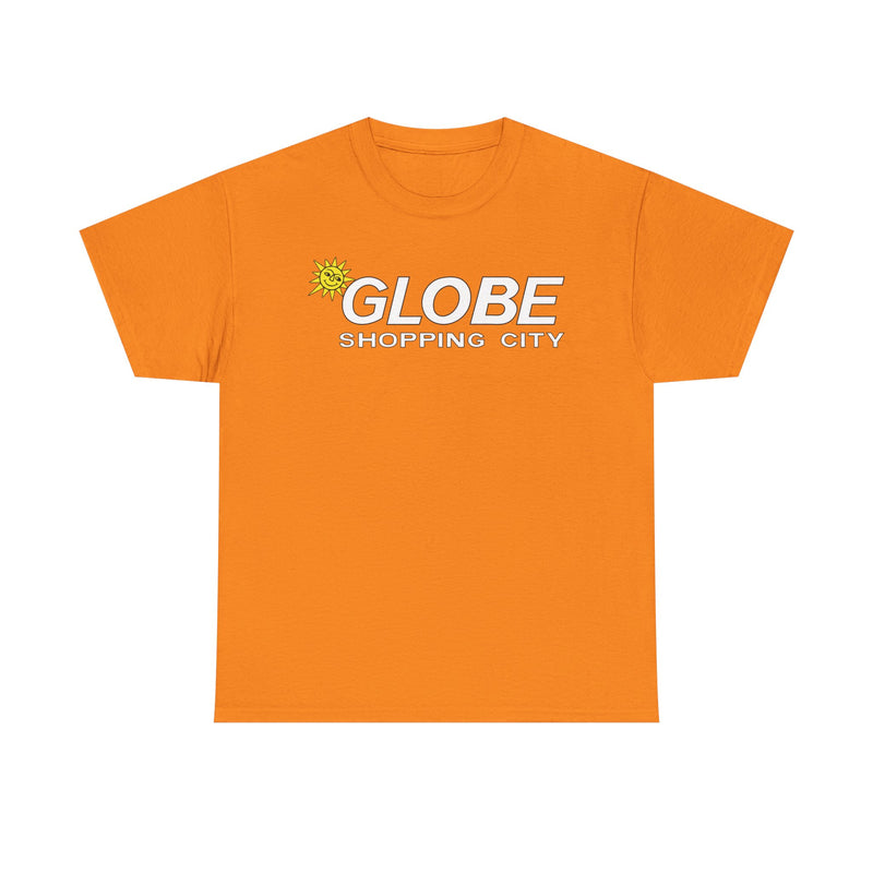 Load image into Gallery viewer, Globe Shopping City Sun Logo Vintage Mall Center T-Shirt
