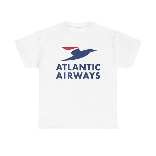 Atlantic Airways Blue Bird Logo North Atlantic Carrier Vintage T-shirt