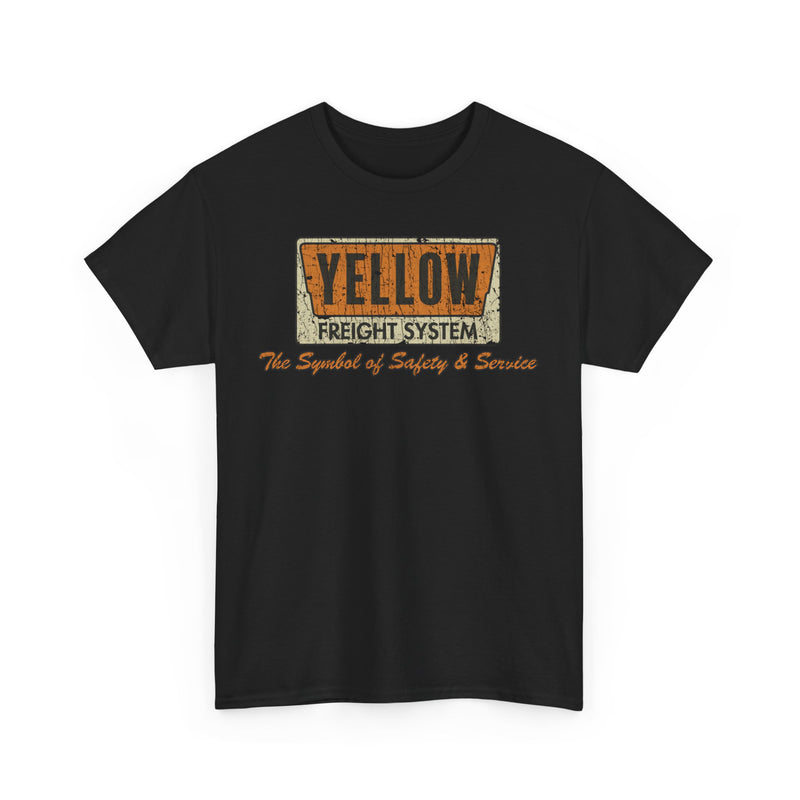 Load image into Gallery viewer, Yellow Freight Symbol of Safety 1968 Kansas Trucking Traffic T-shirt
