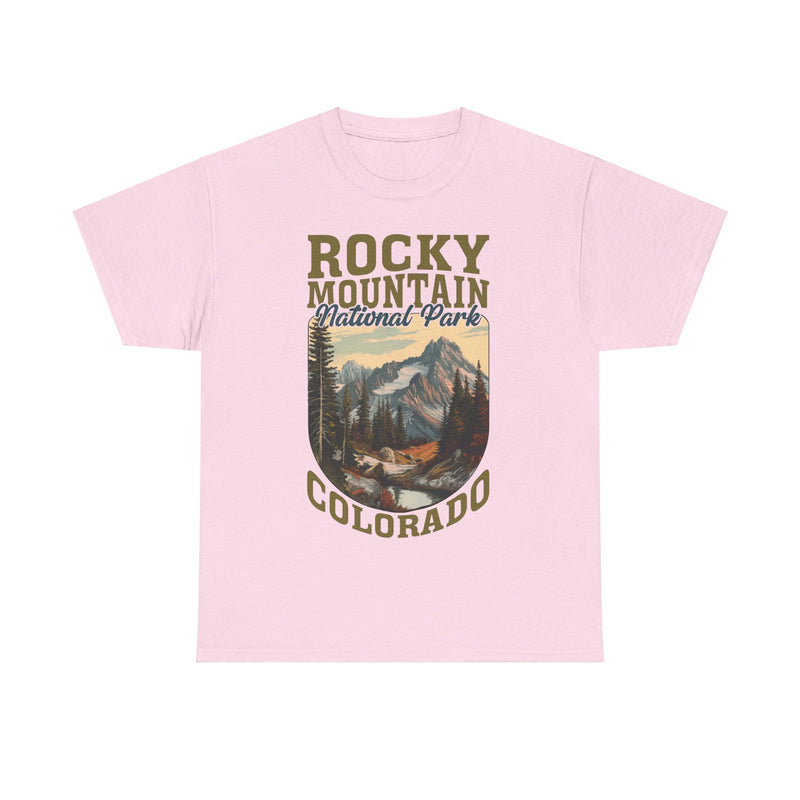 Load image into Gallery viewer, Rocky Mountain National Park Colorado Poster Print T-shirt
