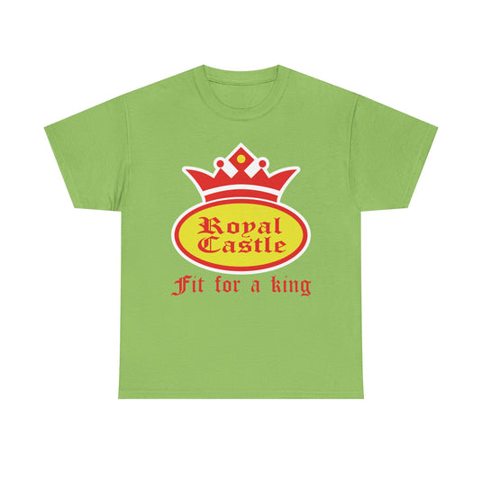 Royal Castle Fit For King Vintage Restaurant Logo Burger T-Shirt