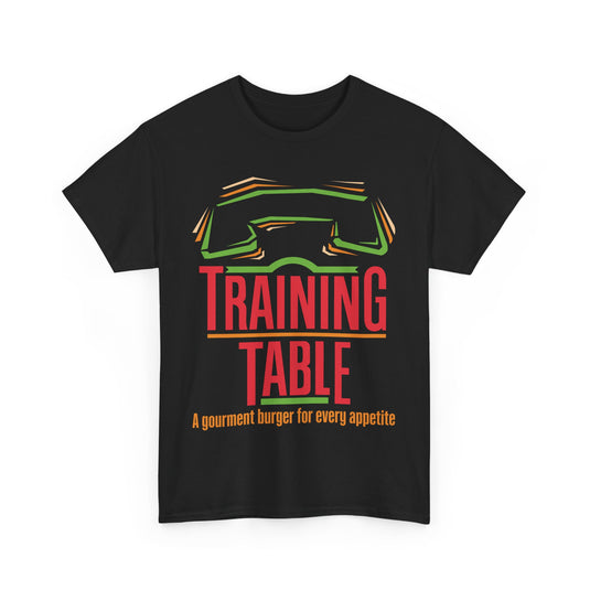 Training Table Gourmet Burger Vintage Restaurant Logo Chain T-Shirt