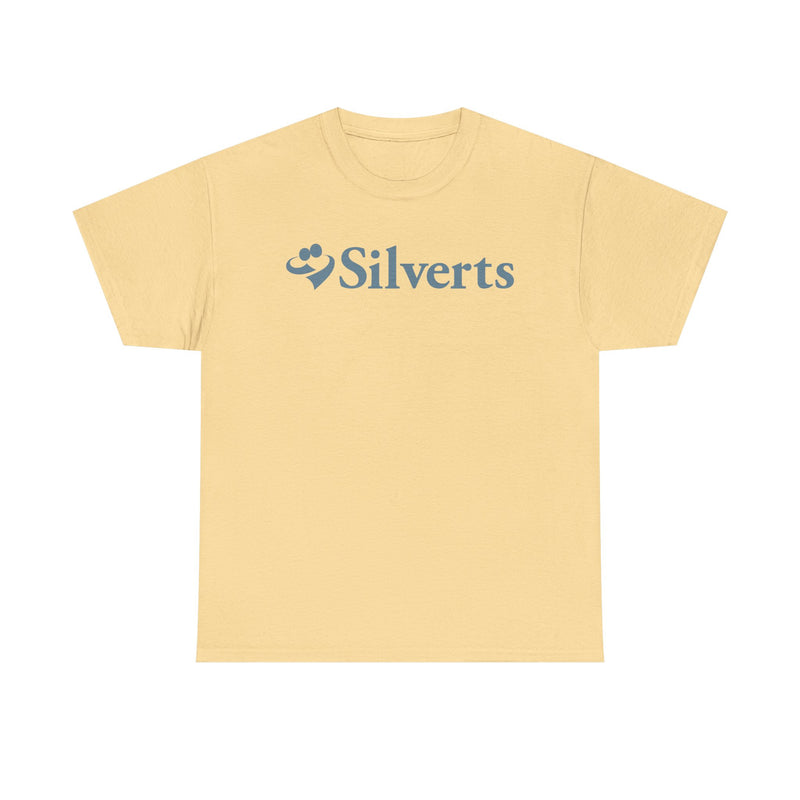 Load image into Gallery viewer, Silverts T-Shirt Blue Senior Care Adaptive Clothing Brand Logo Tee
