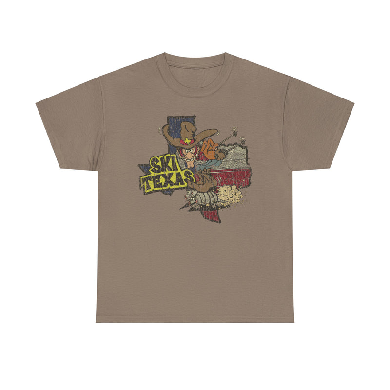 Load image into Gallery viewer, Ski Texas Cowboy Riding Armadillo T-shirt
