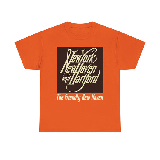 New York New Haven Hartford Railroad Vintage Train Logo T-Shirt