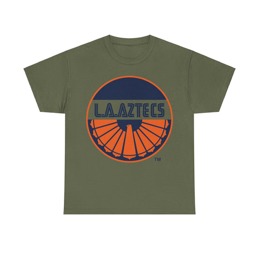 Los Angeles Aztecs Orange Logo California Soccer Team T-shirt