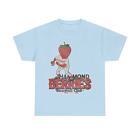 Hammond Berries Nostalgic Retro Baseball Team T-shirt