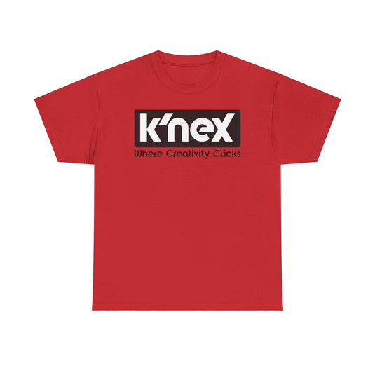 K'NEX Defunct Building Toys T-Shirt Where Creativity Clicks Construction Set Tee