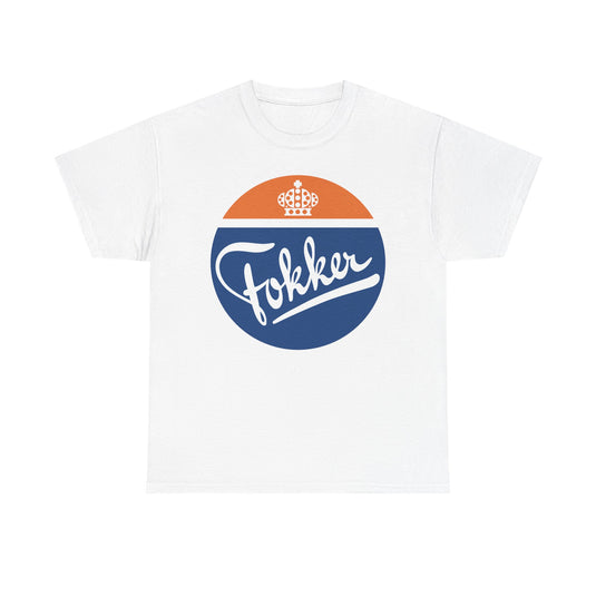 Fokker Royal Dutch Aircraft Manufacturer Vintage Logo T-Shirt