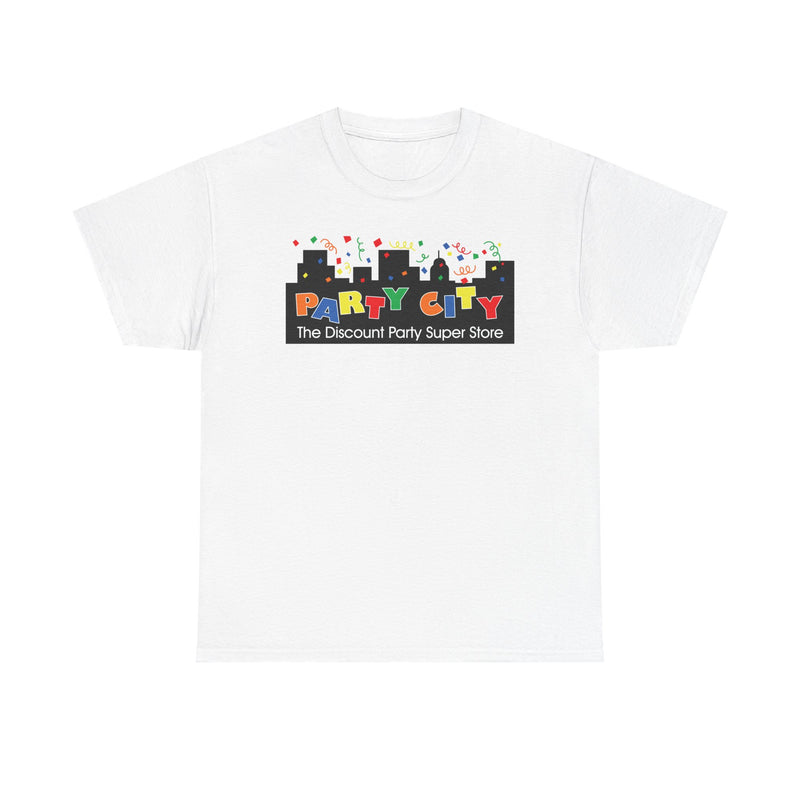 Load image into Gallery viewer, Party City T-Shirt Bankrupt Party Supply Store Vintage Logo Tee
