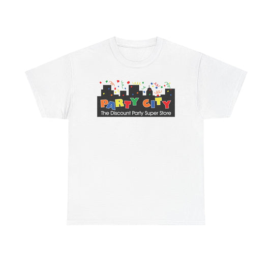 Party City T-Shirt Bankrupt Party Supply Store Vintage Logo Tee