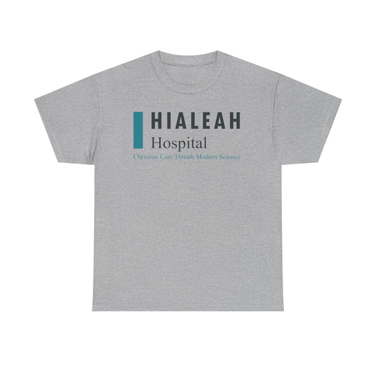 Hialeah Hospital Defunct Logo Christian Care Through Modern Science T-Shirt Medical Tee