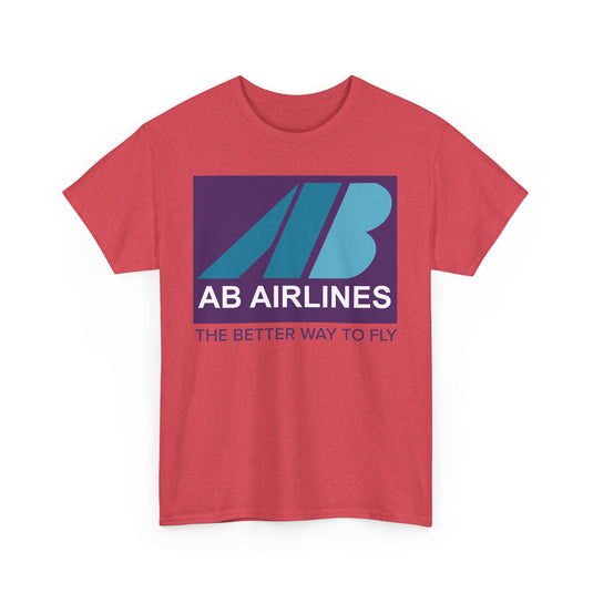 AB Airlines The Better Way to Fly Vintage Airline Logo Aviation T-shirt