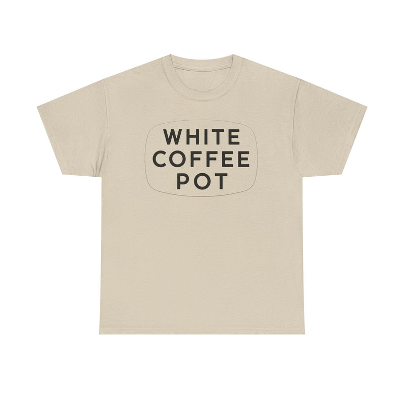 Load image into Gallery viewer, White Coffee Pot T-Shirt - Restaurant Industry Defunct Logo Tee
