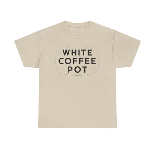 White Coffee Pot T-Shirt - Restaurant Industry Defunct Logo Tee