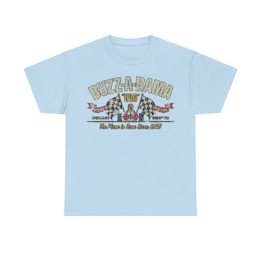 Buzz-A-Rama 1965 Slot Car Racing Venue Nostalgic T-shirt