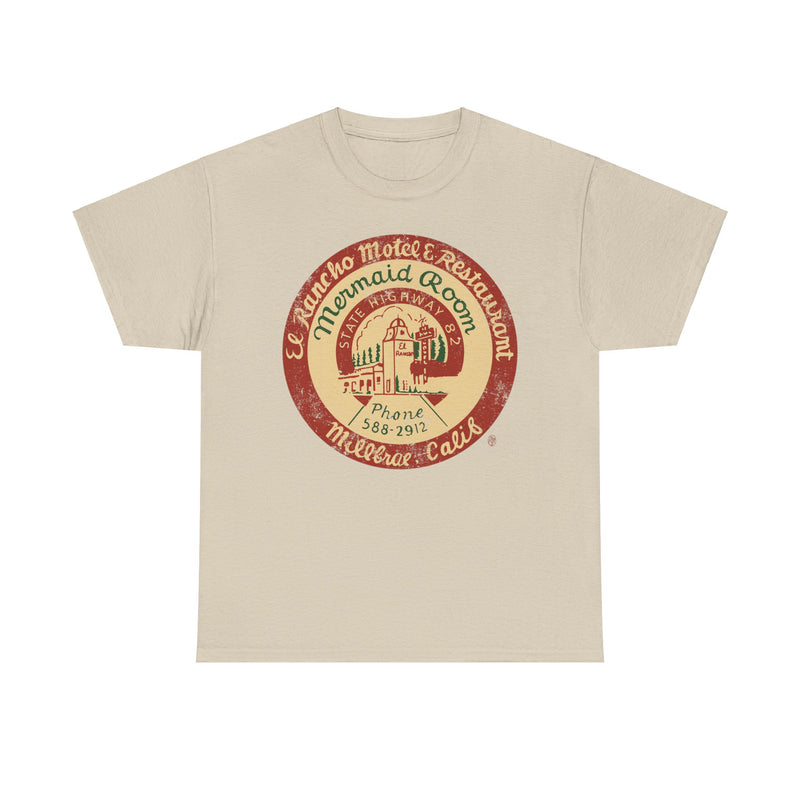 Load image into Gallery viewer, El Rancho Motel and Restaurant 1948 Millbrae California Restaurant T-shirt
