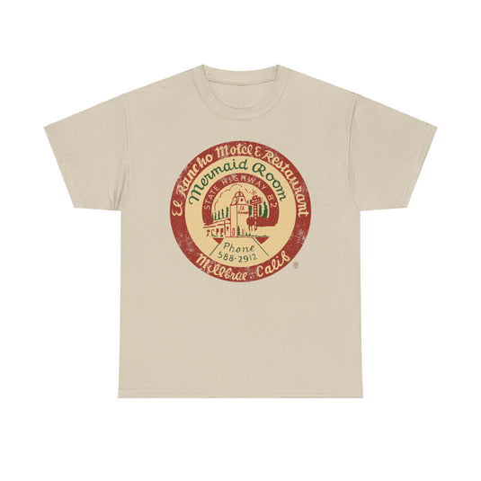 El Rancho Motel and Restaurant 1948 Millbrae California Restaurant T-shirt