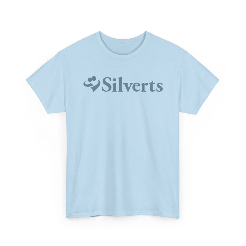 Load image into Gallery viewer, Silverts T-Shirt Blue Senior Care Adaptive Clothing Brand Logo Tee
