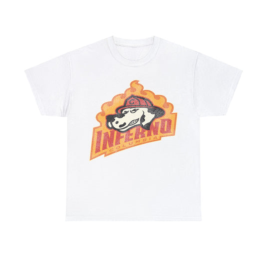 Columbia Inferno Hockey Team Nostalgic Logo T-shirt