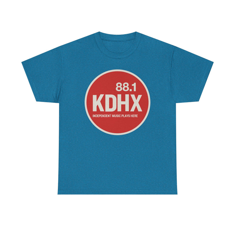 Load image into Gallery viewer, KDHX 88.1 FM T-Shirt - Radio Broadcasting Industry Station Logo Tee
