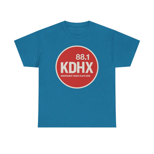 KDHX 88.1 FM T-Shirt - Radio Broadcasting Industry Station Logo Tee