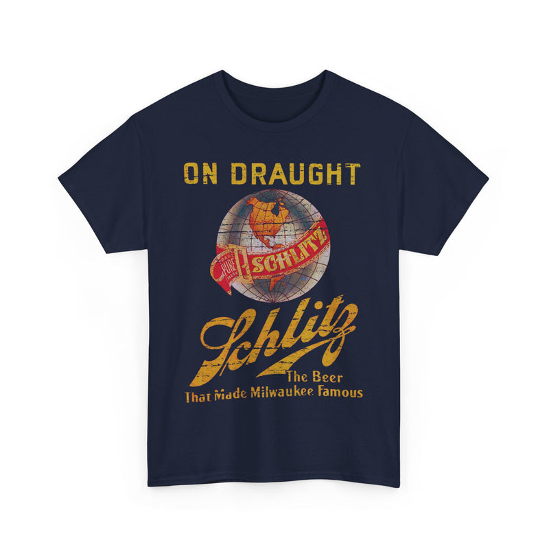 Load image into Gallery viewer, Schlitz Beer Milwaukee on Draught Wisconsin Brewery T-shirt
