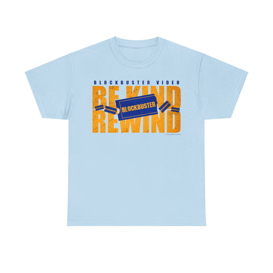 Blockbuster Video Store Be Kind Rewind Nostalgic Retro Logo T-shirt