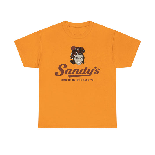 Sandy's Come On Over To Sandy's Vintage Restaurant Logo T-Shirt