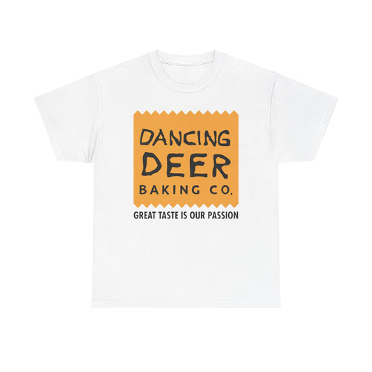 Dancing Deer Baking T-Shirt - Closed Bakery Company Logo Tee - Boston