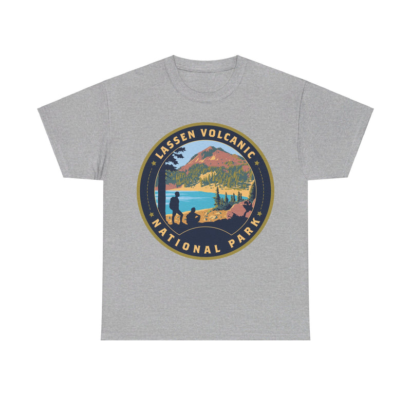 Load image into Gallery viewer, Lassen Volcanic National Park California Round Logo T-shirt
