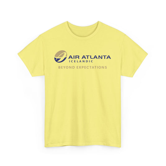 Air Atlanta Icelandic Beyond Expectations Vintage Airline Logo Aviation T-shirt