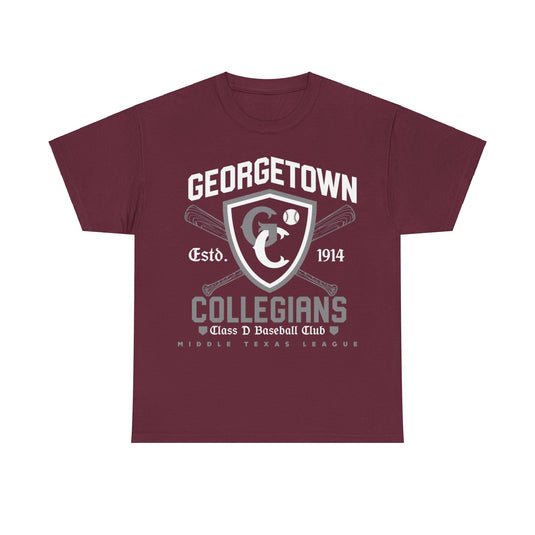 Georgetown Collegians Est 1914 Texas Baseball T-shirt