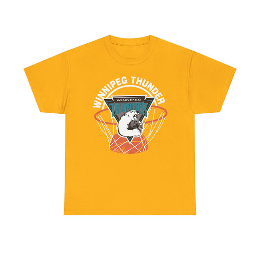 Winnipeg Thunder Basketball 1992-1994 World Basketball League T-shirt