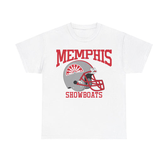 Memphis Showboats Tennessee Helmet Logo Football Team T-shirt