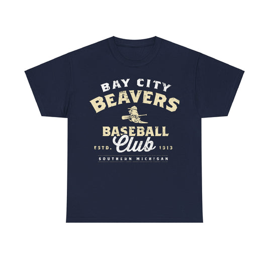 Bay City Beavers Est 1913 Michigan Baseball T-shirt