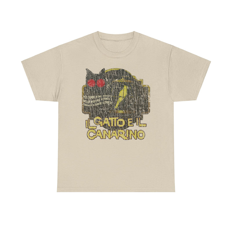 Load image into Gallery viewer, Il Gatto E Il Canarino 1978 Cat and the Canary Movie T-shirt
