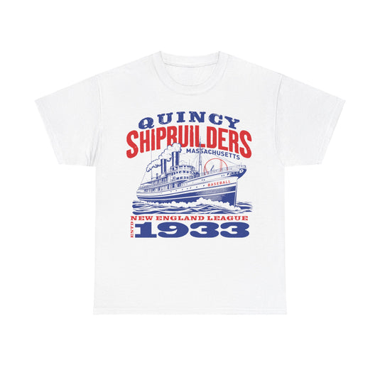 Quincy Shipbuilders Est 1933 Massachusetts Baseball T-shirt