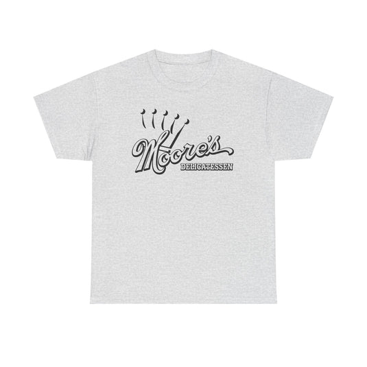 Moore's Delicatessen T-Shirt - Deli Industry Defunct Logo Tee