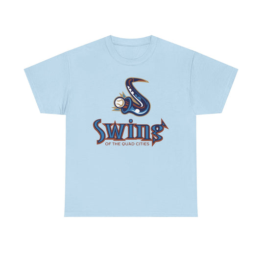 Swing of the Quad Cities Iowa Baseball 2004-2007 T-shirt