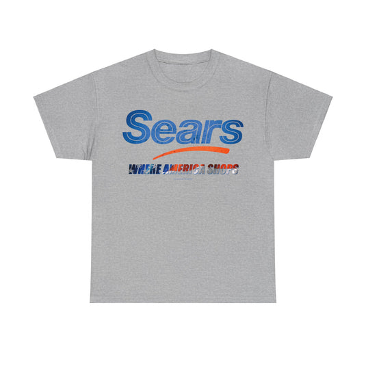 Sears Retail Store Where American Shops Nostalgic Logo T-shirt