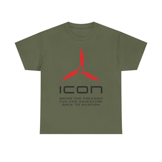 ICON Aircraft Defunct Aviation T-Shirt Fun Adventure Freedom Flying Pilot Tee