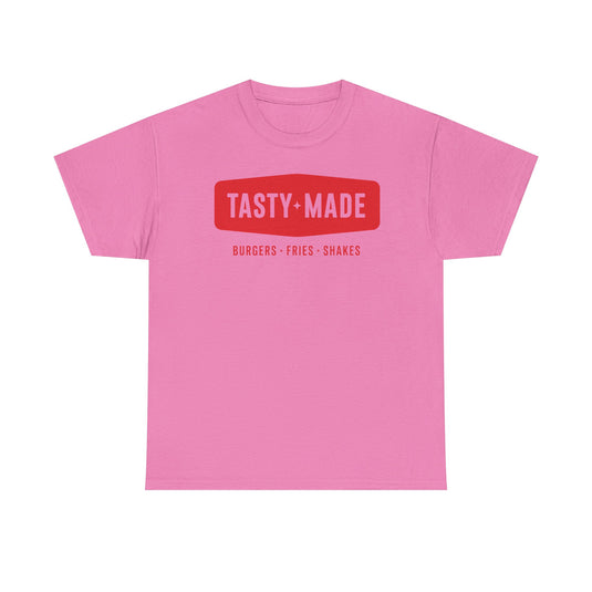 Tasty Made T-Shirt - Burger Restaurant Industry Defunct Logo Tee
