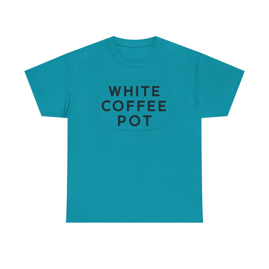 White Coffee Pot T-Shirt - Restaurant Industry Defunct Logo Tee