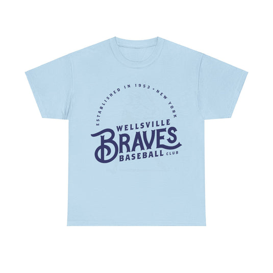 Wellsville Braves Est 1953 New York Baseball T-shirt