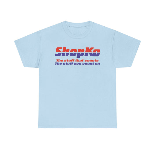 ShopKo The Stuff That Counts Orange Blue Logo Department Store T-shirt