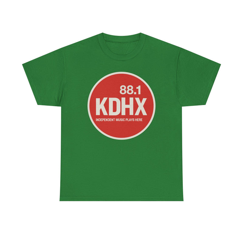 Load image into Gallery viewer, KDHX 88.1 FM T-Shirt - Radio Broadcasting Industry Station Logo Tee
