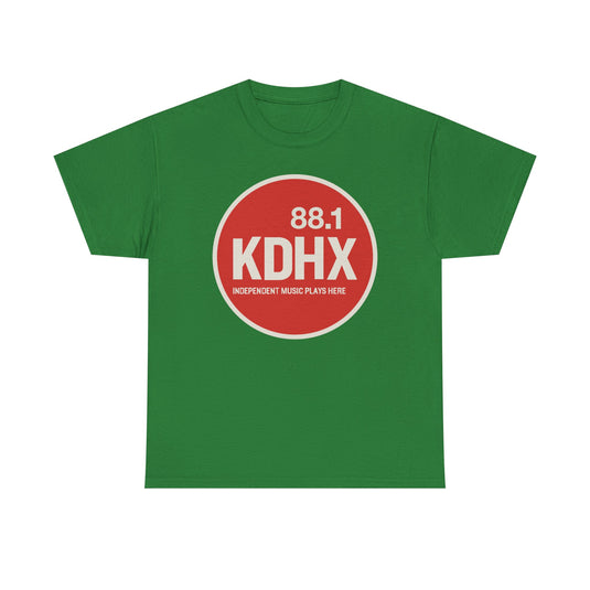 KDHX 88.1 FM T-Shirt - Radio Broadcasting Industry Station Logo Tee