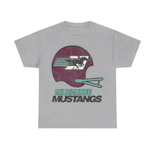 Milwaukee Mustangs Retro Nostalgic Football T-shirt